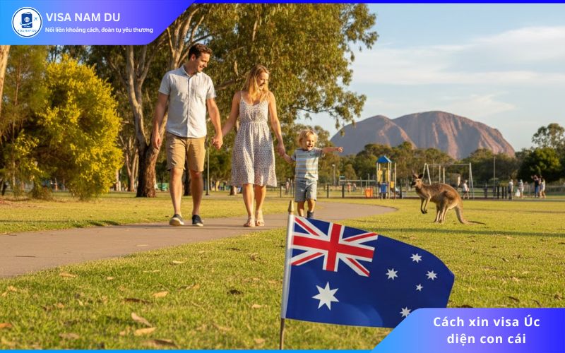 Cách xin visa Úc diện con cái