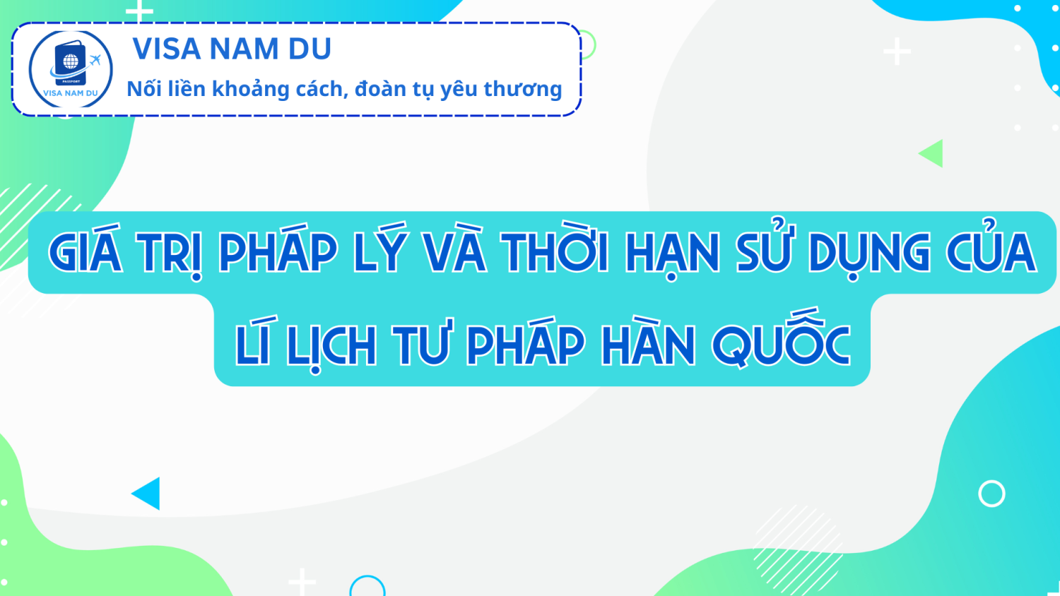 Giá trị pháp lý và thời hạn sử dụng của Police Check Korea
