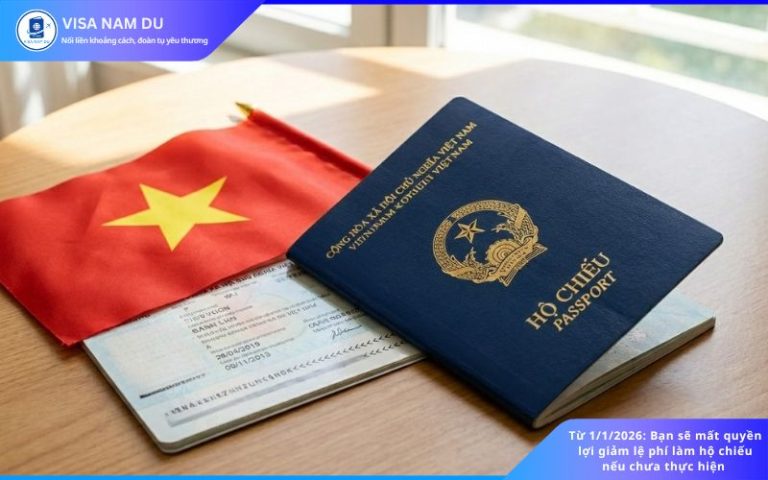 Từ 1/1/2026: Bạn sẽ mất quyền lợi giảm lệ phí làm hộ chiếu nếu chưa thực hiện