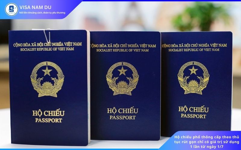 Hộ chiếu phổ thông cấp theo thủ tục rút gọn chỉ có giá trị sử dụng 1 lần từ ngày 1/7