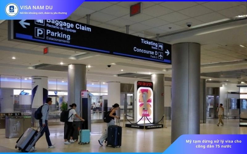 Mỹ tạm dừng xử lý visa cho công dân 75 nước – Thông tin mới nhất và danh sách quốc gia