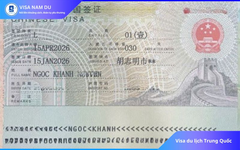 Visa du lịch Trung Quốc