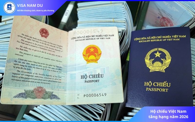 Hộ chiếu Việt Nam tăng hạng năm 2026