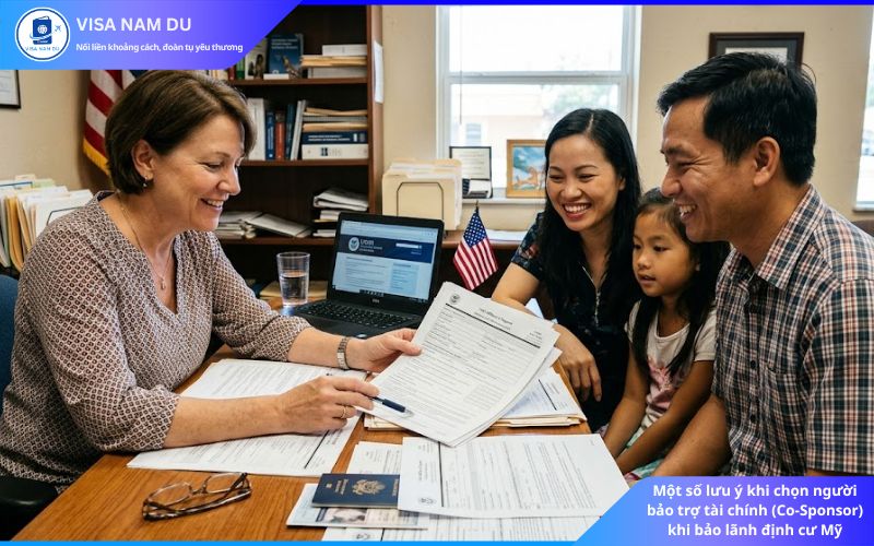 Một số lưu ý khi chọn người bảo trợ tài chính (Co-Sponsor) khi bảo lãnh định cư Mỹ
