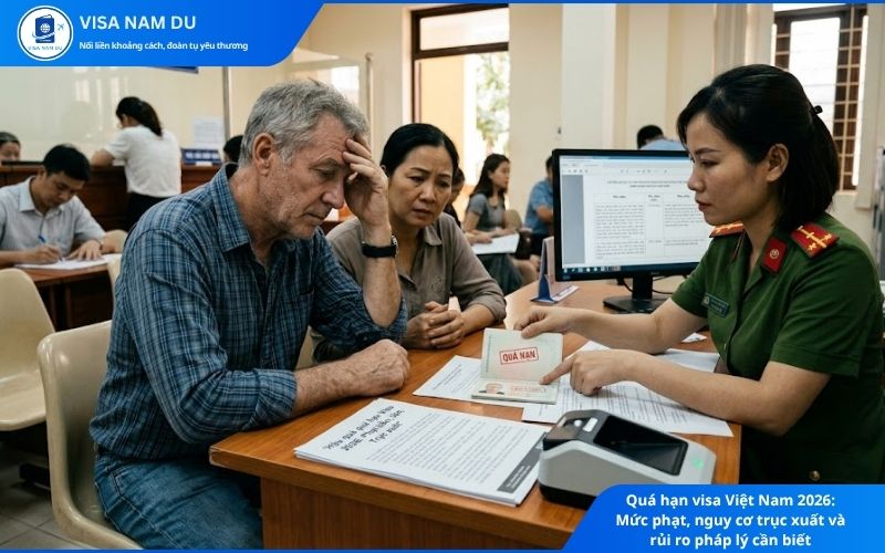 Quá hạn visa Việt Nam 2026: Mức phạt, nguy cơ trục xuất và rủi ro pháp lý cần biết