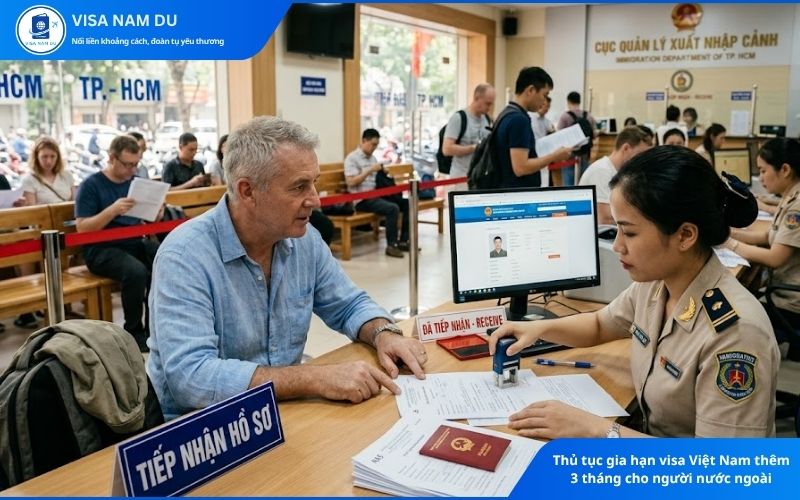 Thủ tục gia hạn visa Việt Nam thêm 3 tháng cho người nước ngoài Thủ tục gia hạn visa Việt Nam thêm 3 tháng cho người nước ngoài