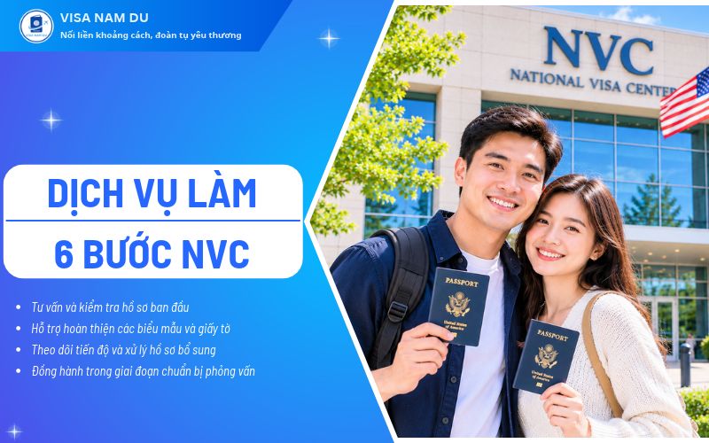 Dịch vụ làm 6 bước NVC: Hỗ trợ hồ sơ định Mỹ từ A-Z